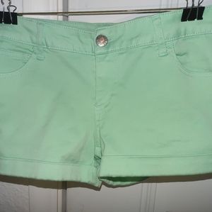 Mint leaf green shorts